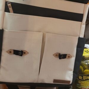Petunia Pickle Bottom Black and Cream Bag